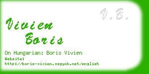 vivien boris business card